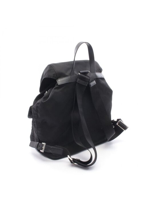 Prada Backpack Tessuto Robot Noir Pink Nylon Leather main image 4